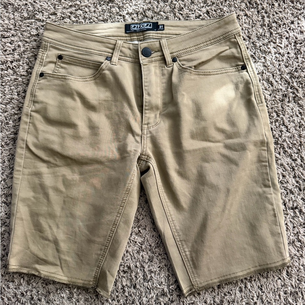 Ezekiel Men's Khaki Flat Front Shorts